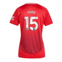 Camiseta Manchester United Leny Yoro #15 Primera Equipación para mujer 2024-25 manga corta